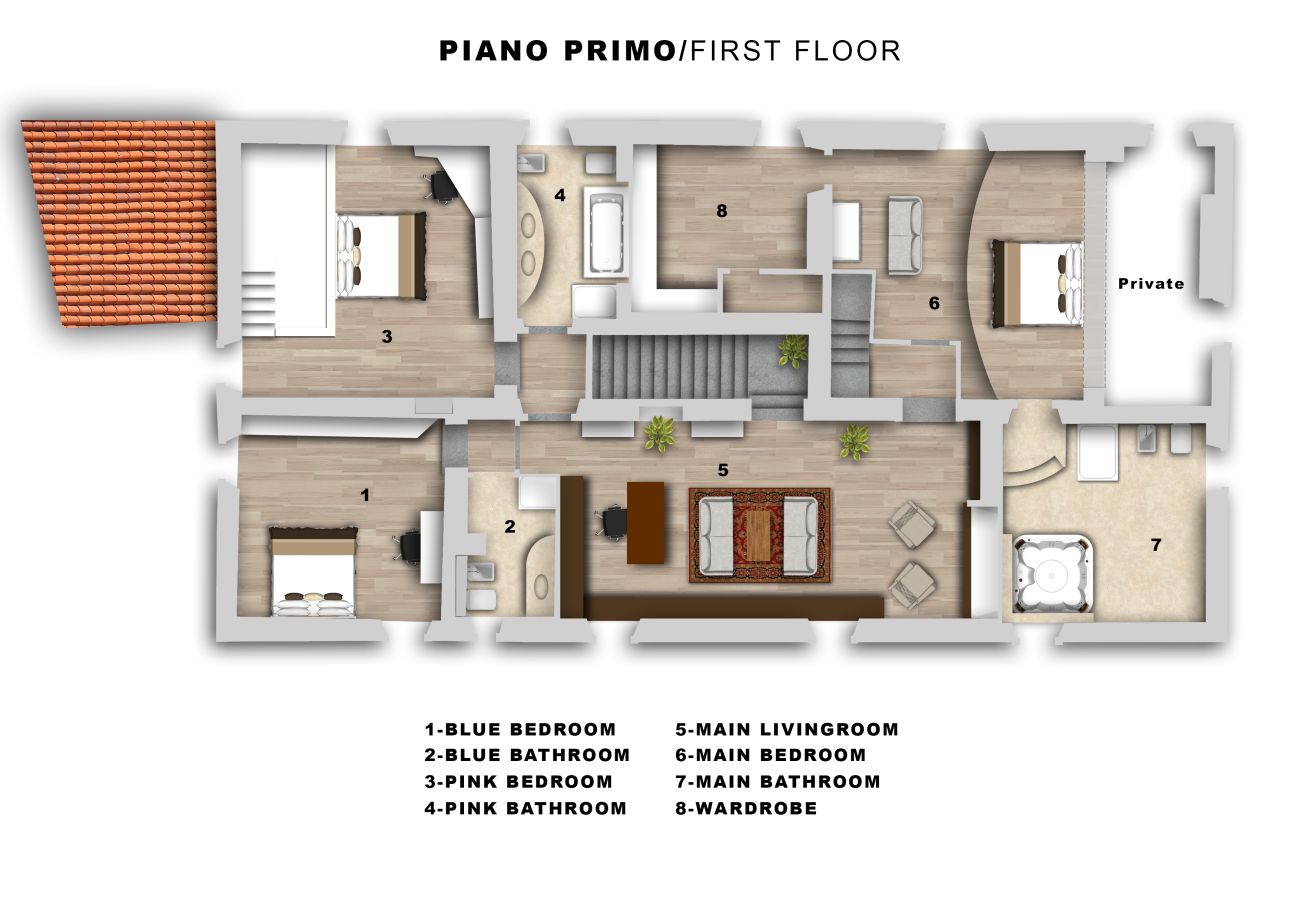 Villa in Tavarnelle Val di Pesa - Villa Tavernella with pool and spa