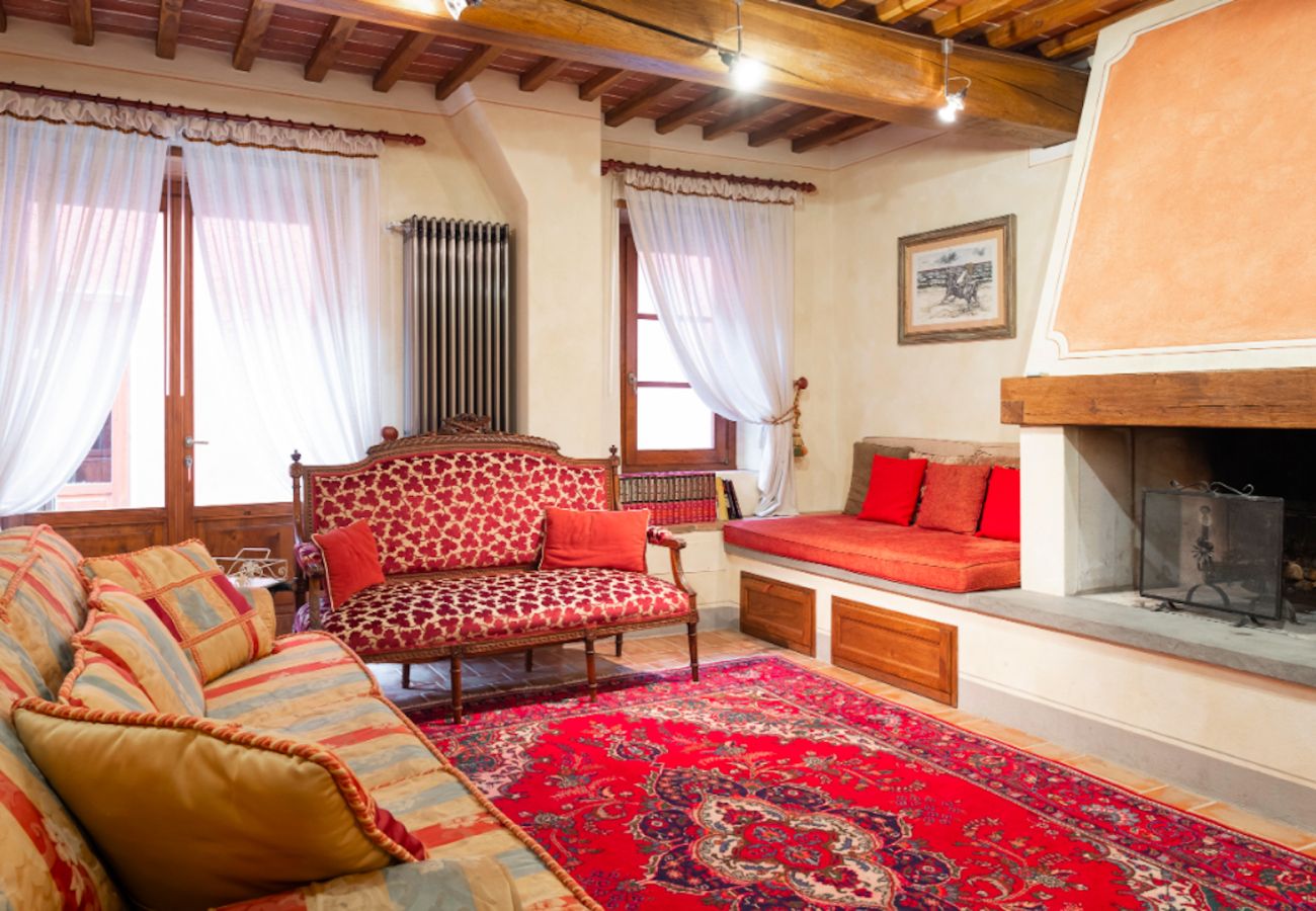Villa in Reggello - Villa Casa Rossa in a scenic place. 16 people