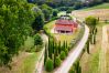 Villa in Reggello - Villa Casa Rossa in a scenic place. 16 people